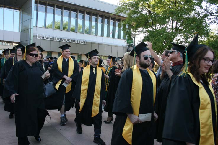 Students at Commencement