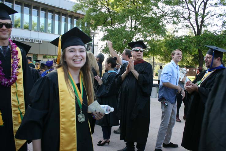 Students at Commencement