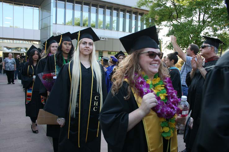 Students at Commencement