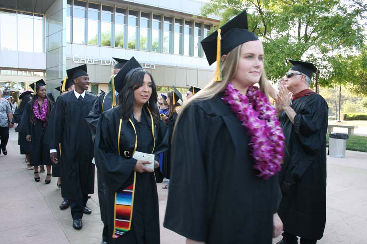 Students at Commencement