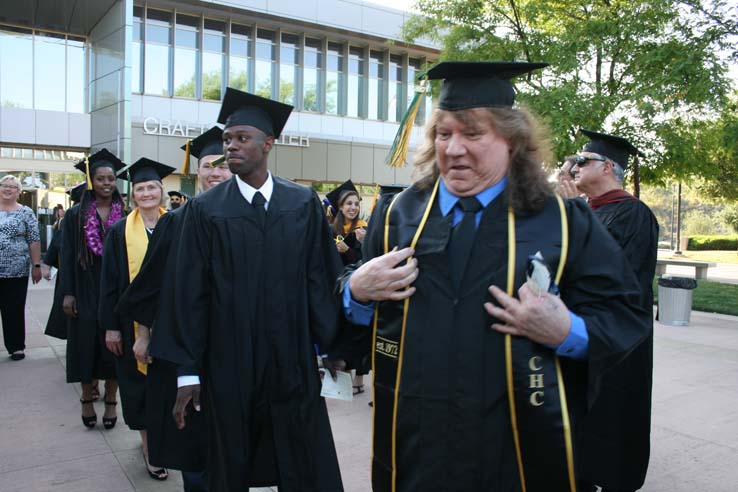 Students at Commencement