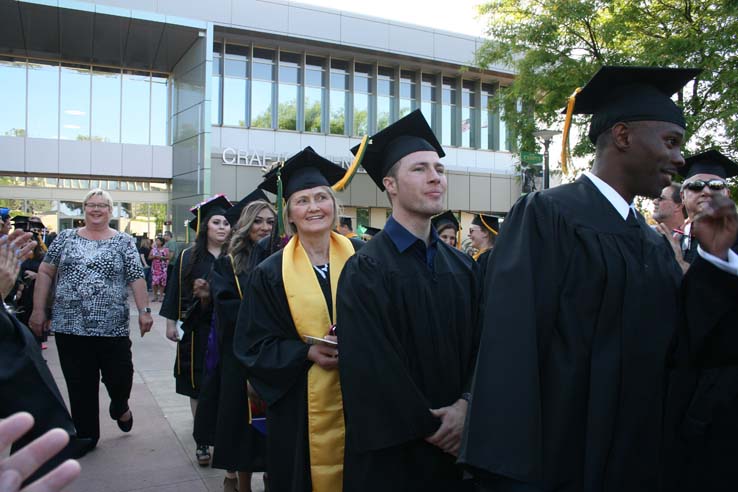 Students at Commencement