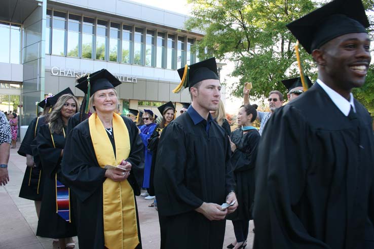 Students at Commencement