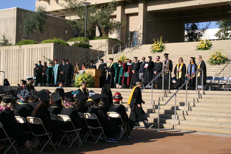 Students at Commencement