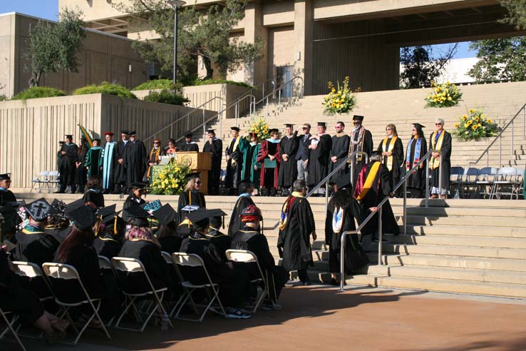 Students at Commencement