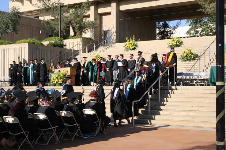 Students at Commencement