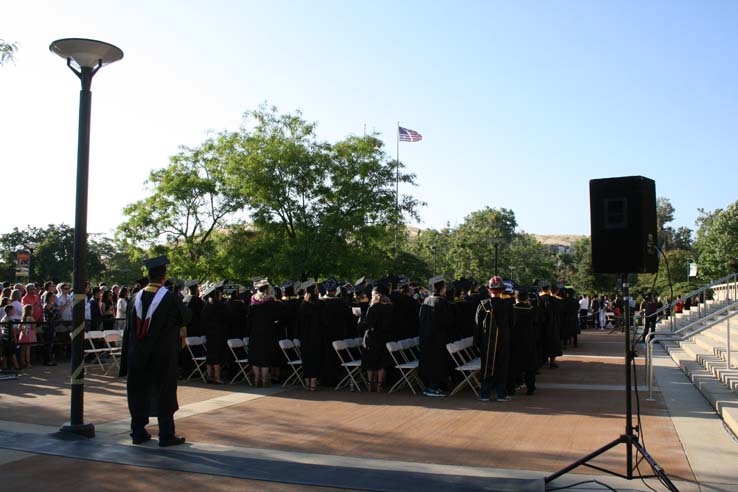 Students at Commencement