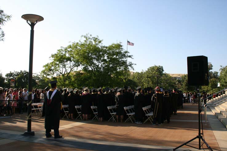 Students at Commencement