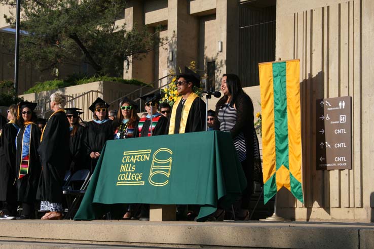 Students at Commencement