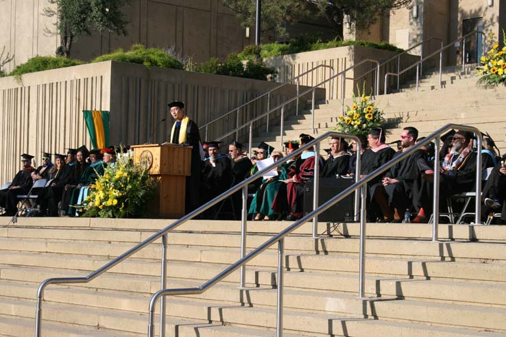 Students at Commencement