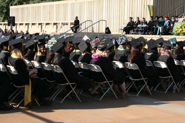 Students at Commencement