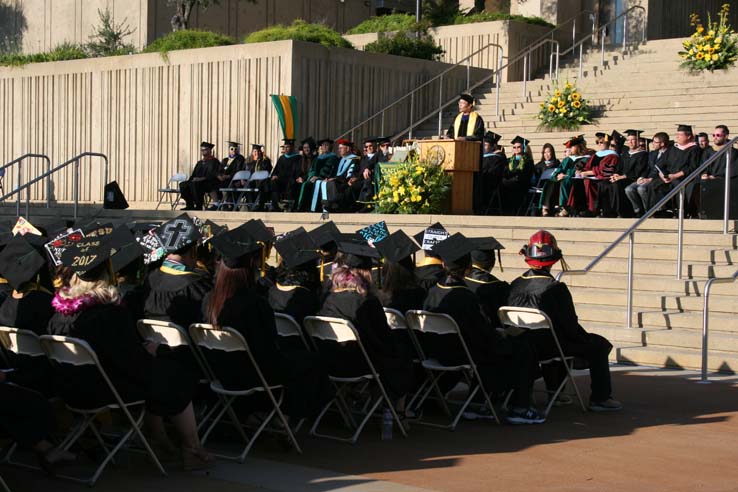 Students at Commencement