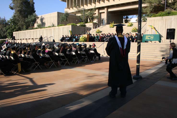 Students at Commencement