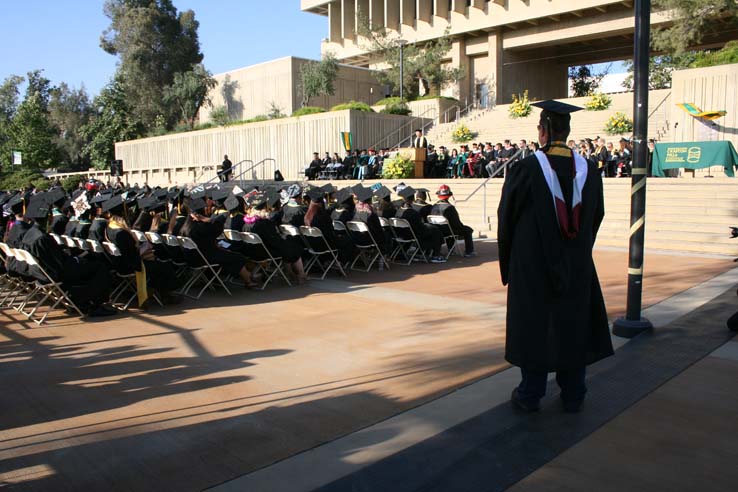 Students at Commencement