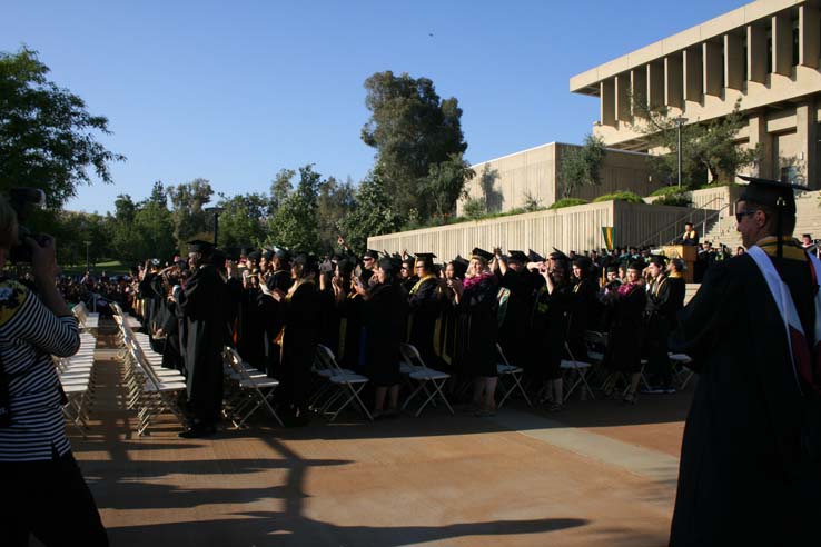 Students at Commencement