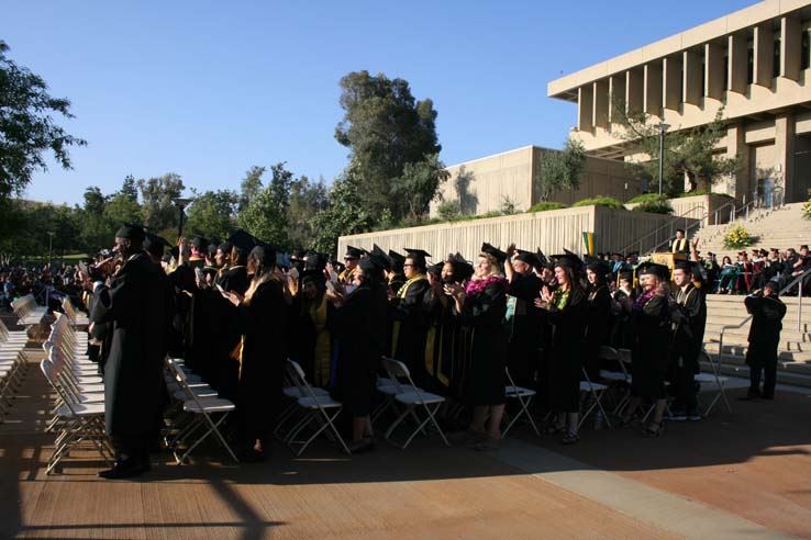 Students at Commencement