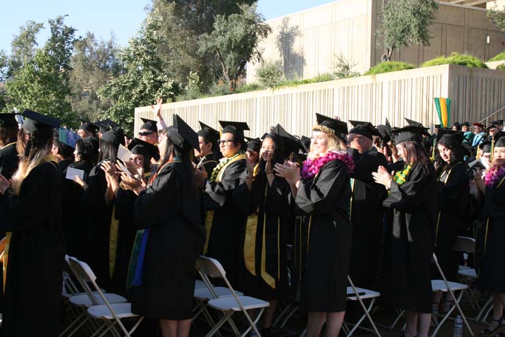 Students at Commencement