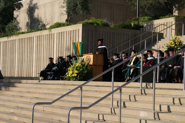 Students at Commencement