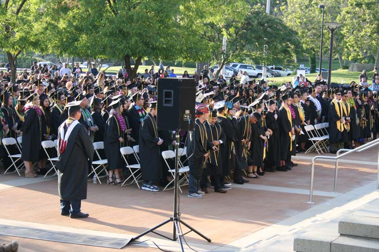 Students at Commencement