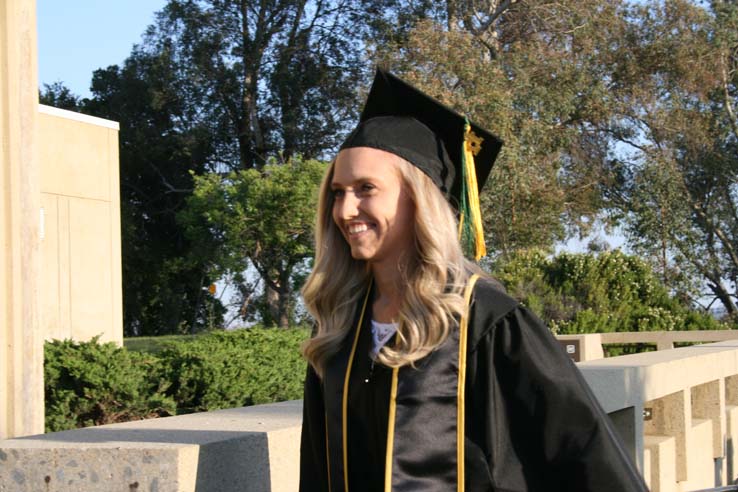 Students at Commencement