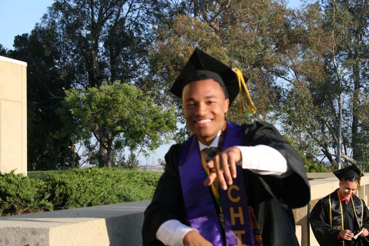 Students at Commencement