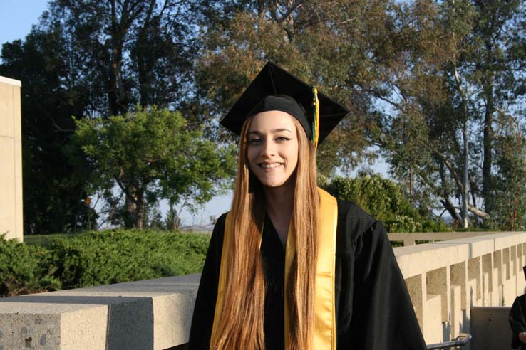 Students at Commencement