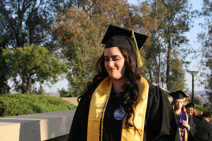 Students at Commencement