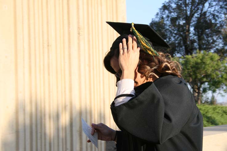 Students at Commencement