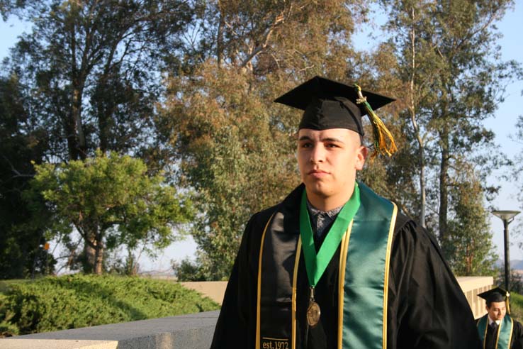 Students at Commencement