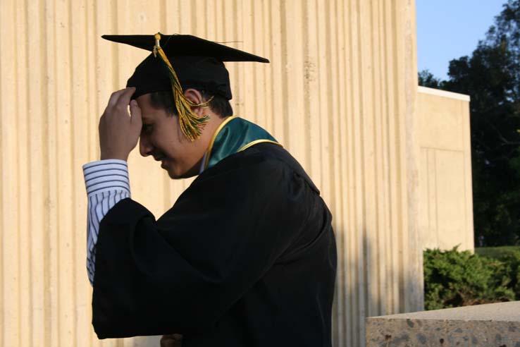 Students at Commencement