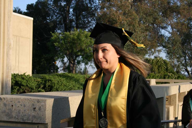 Students at Commencement