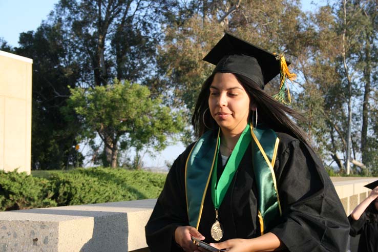 Students at Commencement