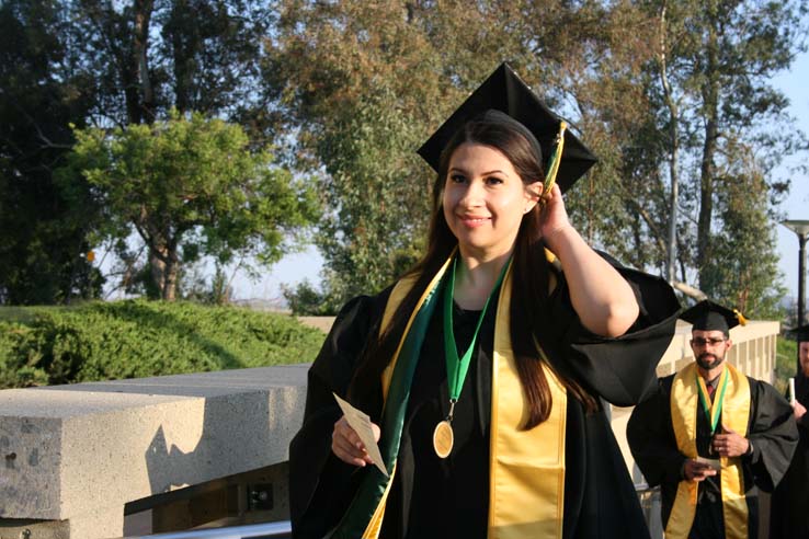 Students at Commencement