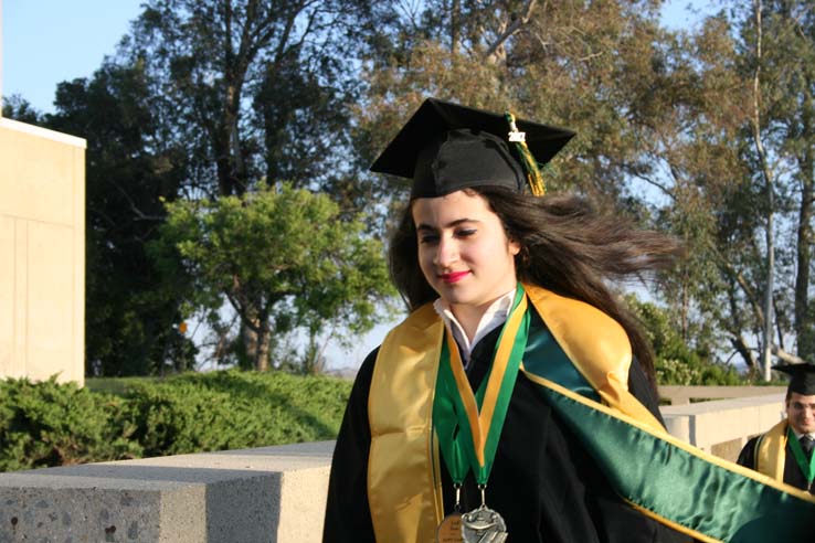 Students at Commencement