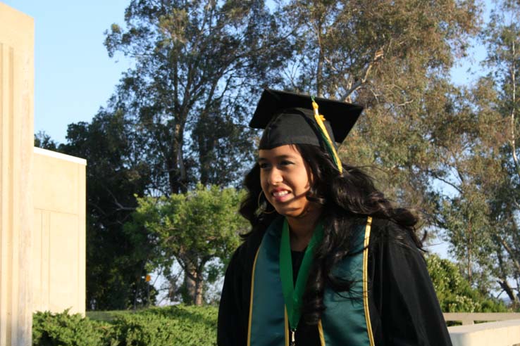 Students at Commencement