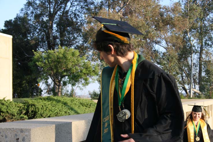 Students at Commencement