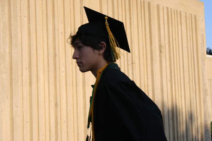 Students at Commencement