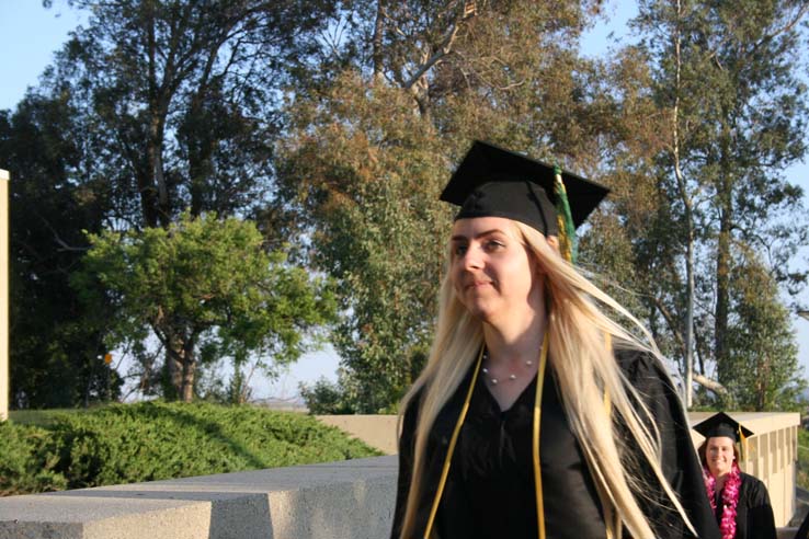 Students at Commencement