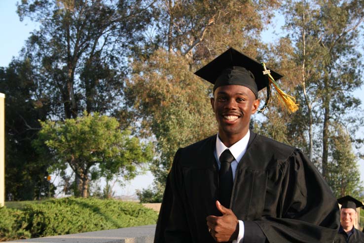 Students at Commencement