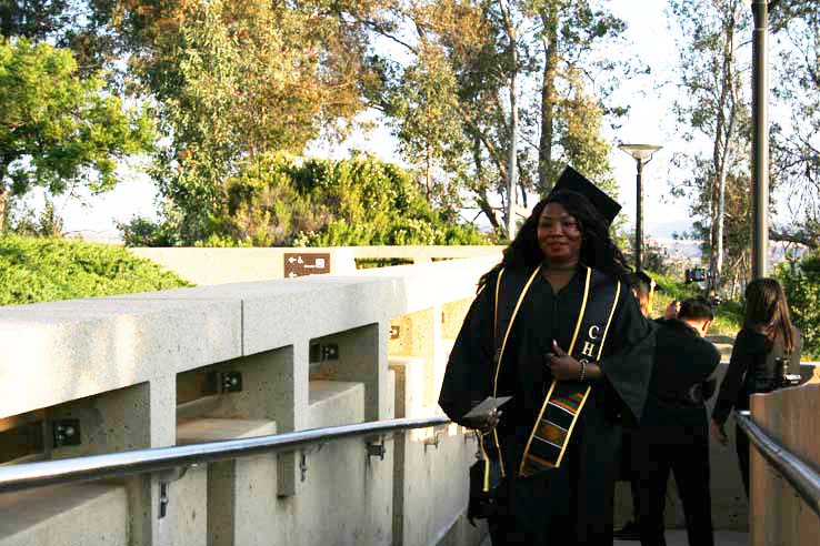 Students at Commencement