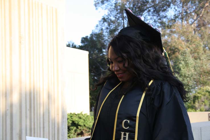 Students at Commencement