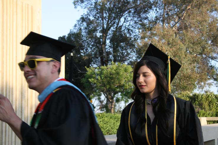 Students at Commencement