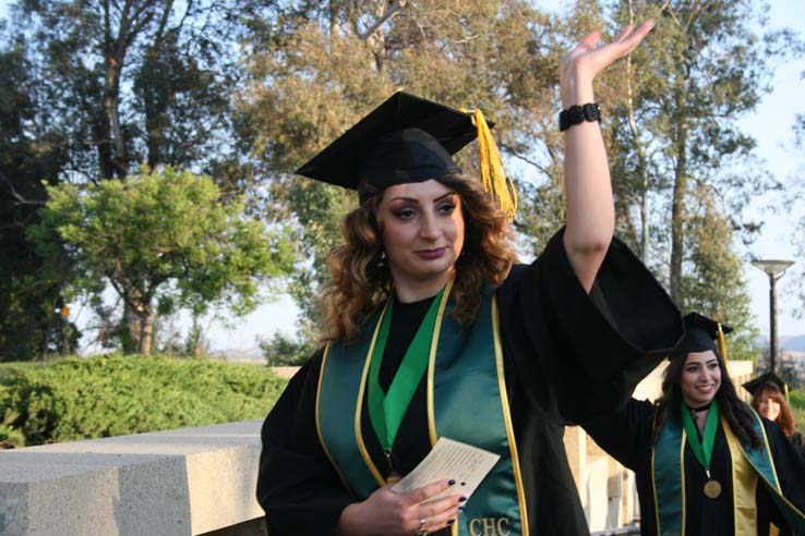 Students at Commencement