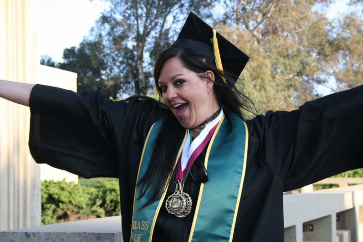 Students at Commencement