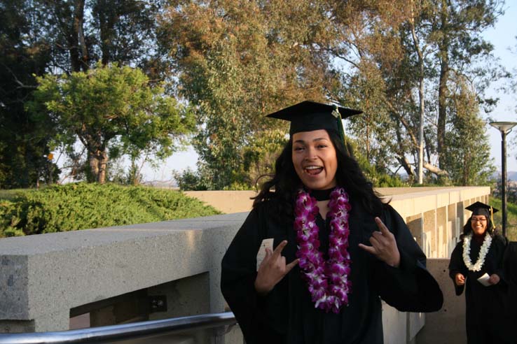 Students at Commencement