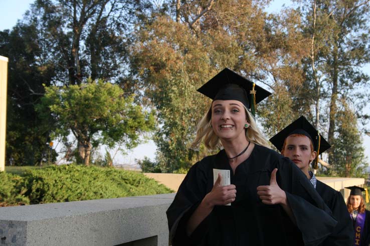 Students at Commencement