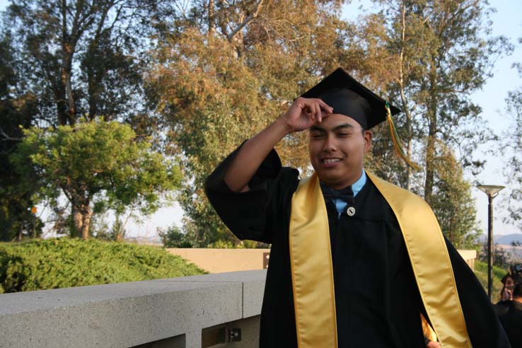 Students at Commencement