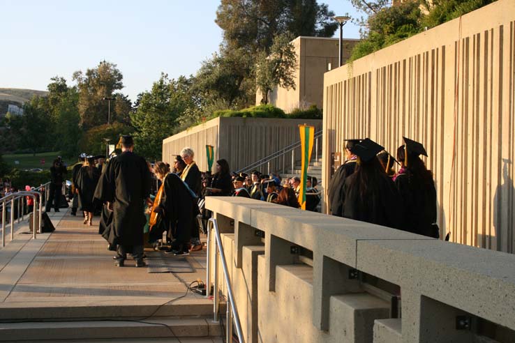 Students at Commencement