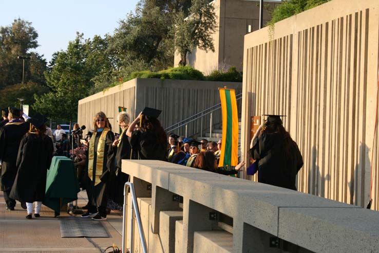 Students at Commencement