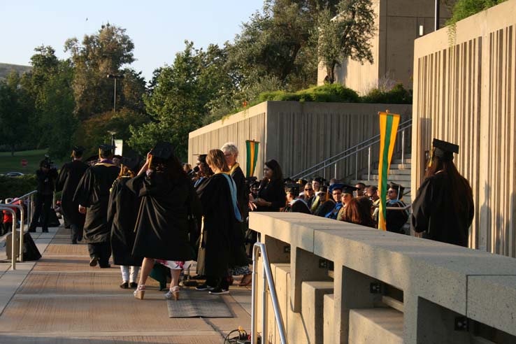 Students at Commencement